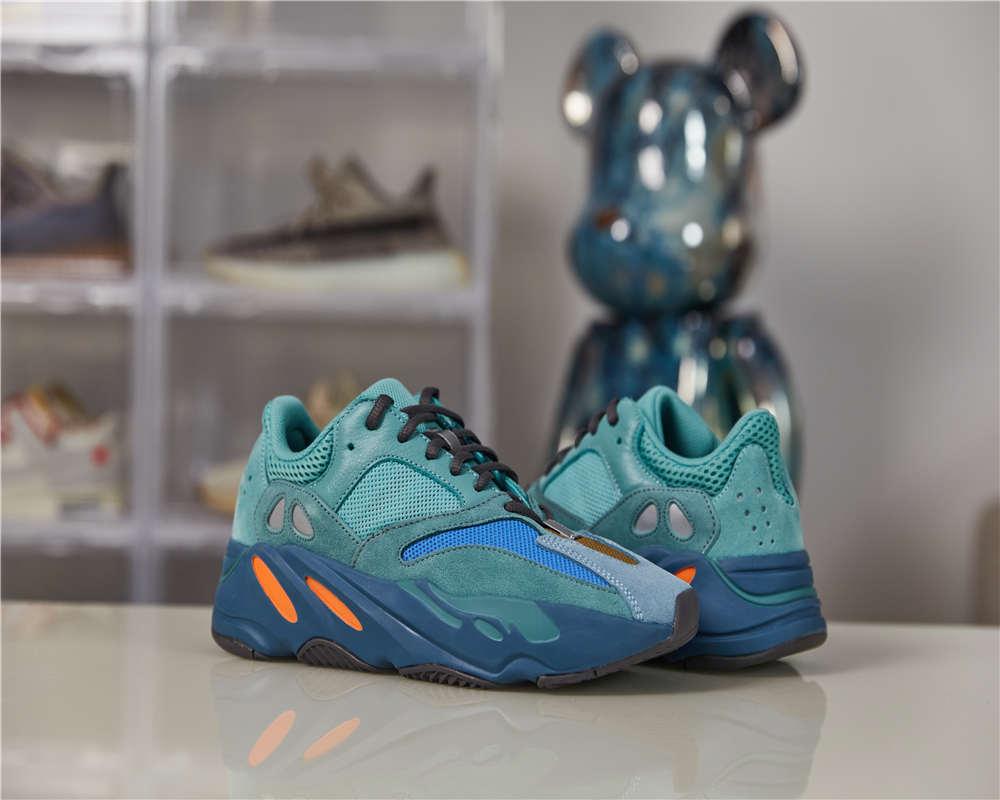 PK GOD ADIDAS YEEZY BOOST 700 FADED AZURE RETAIL MATERIALS READY TO SHIP